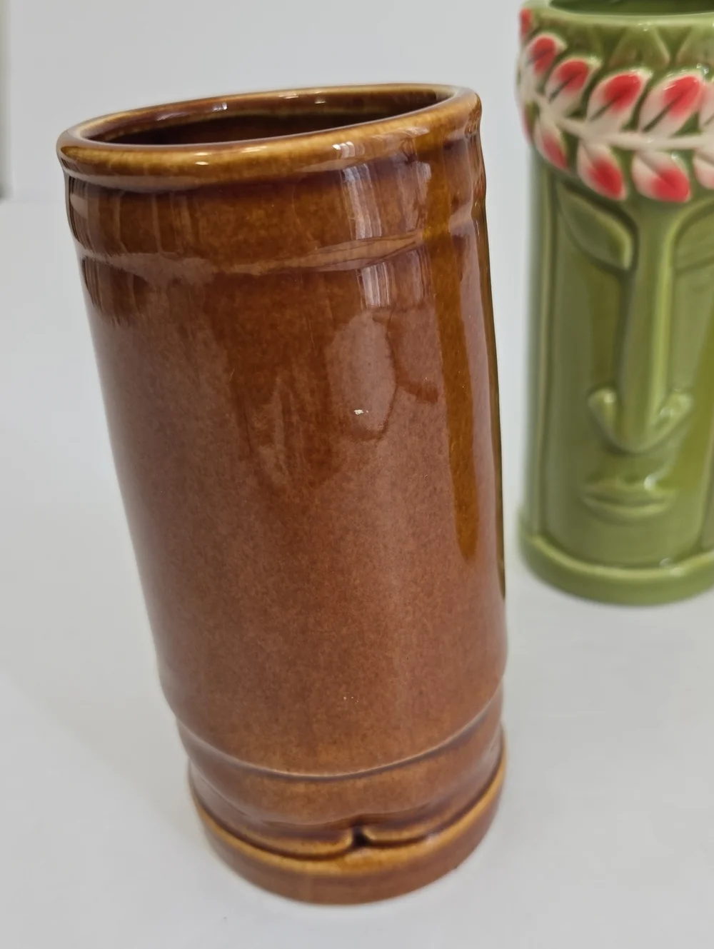 Tiki Novelty Set Of 3 Tiki Porcelain Cups Polynesian Hawaiian Luau